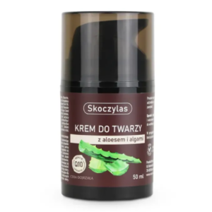 KREM do twarzy z aloesem, algami i koenzymem SKOCZYLAS